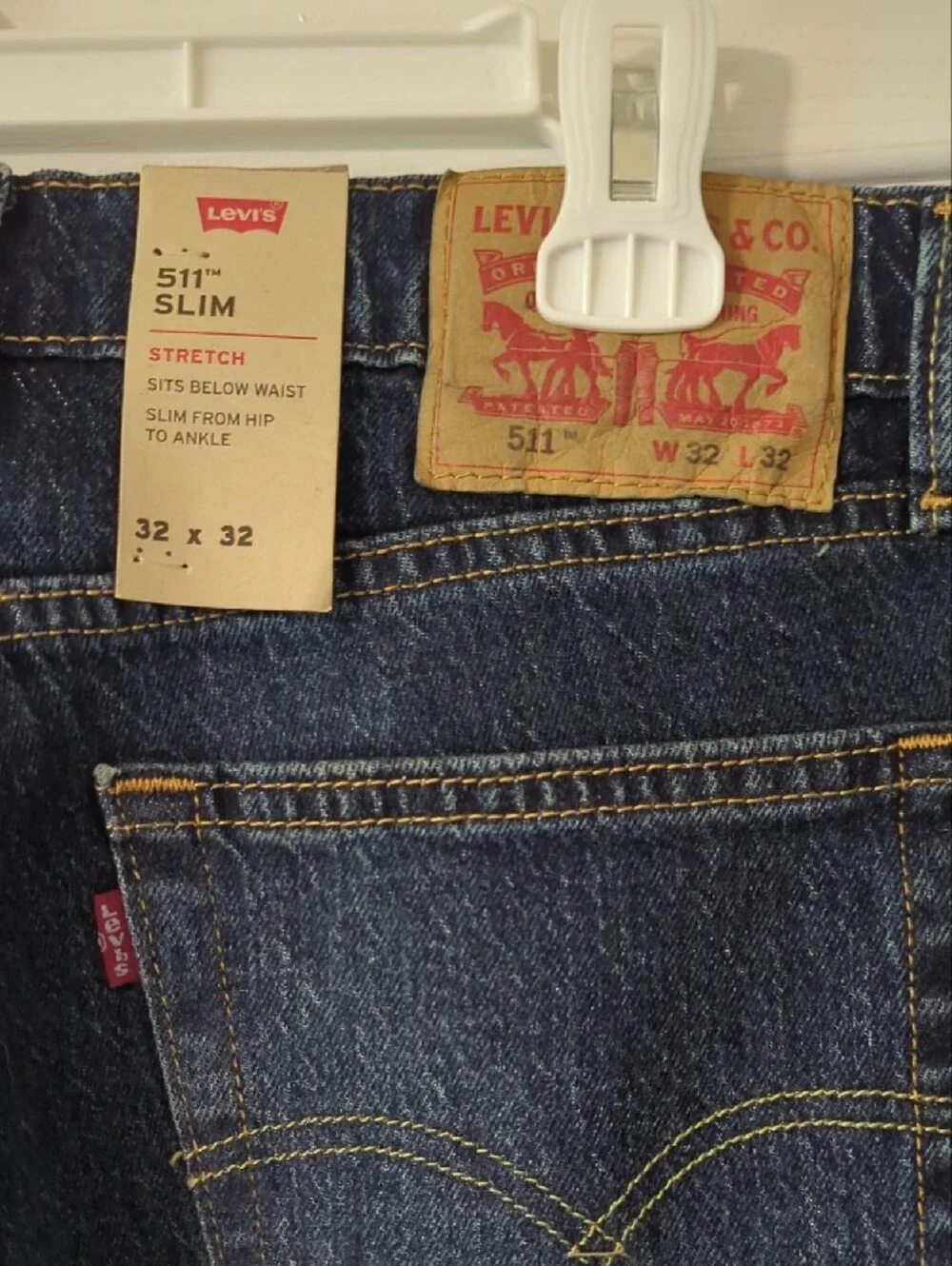 Levi's 511 Slim Straight Jeans in Dark Indigo Wash